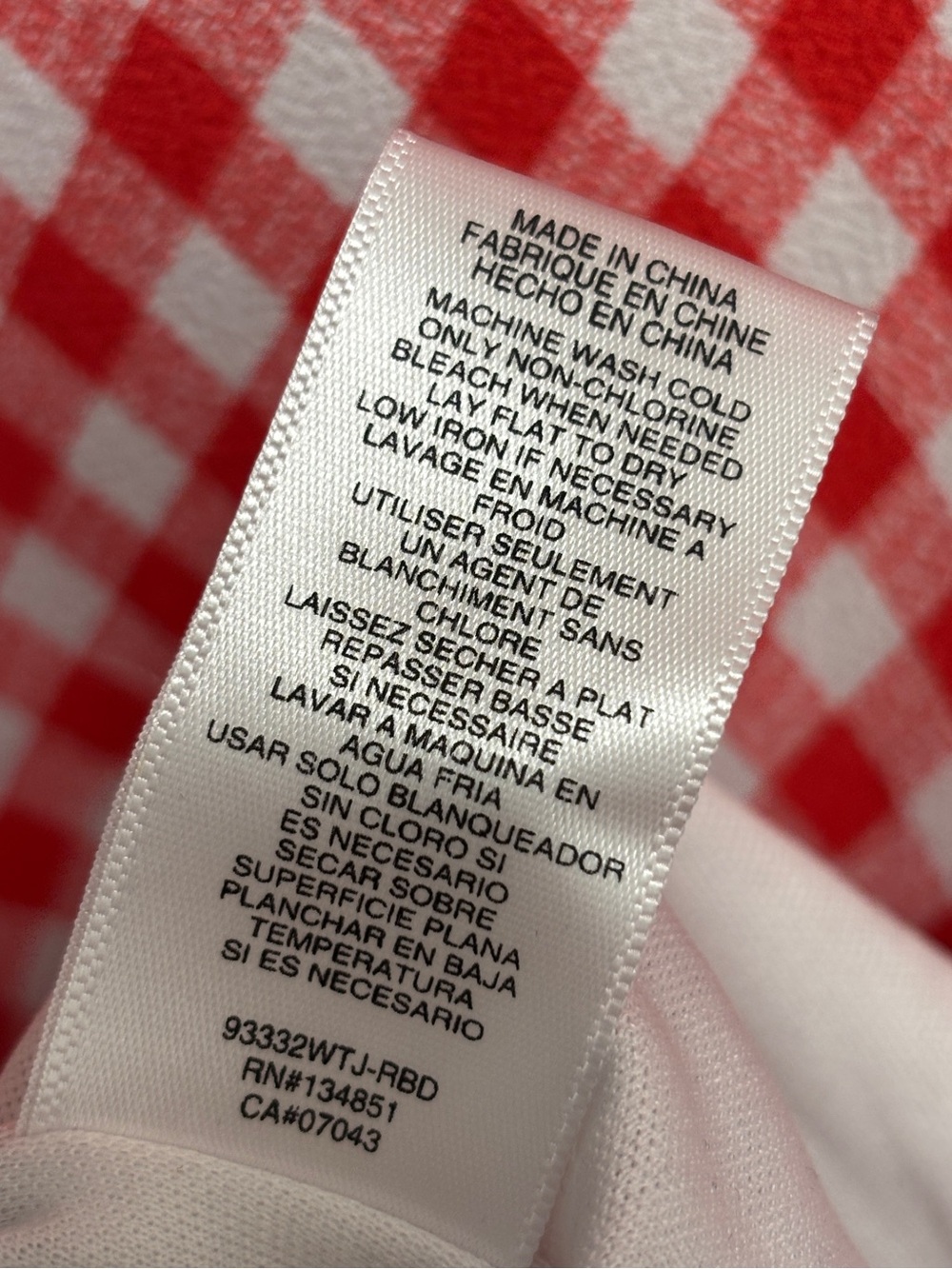 WAYF | Red White Gingham Midi Maxi Dress Small Anthropologie Picnic Cottagecore - Picture 6 of 7